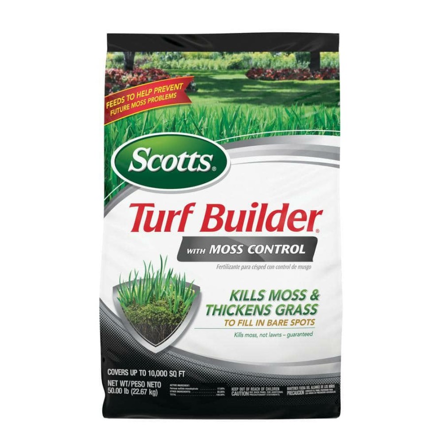 Lawn Care * | Scotts 50 Lb. Turf Builder With Moss Control