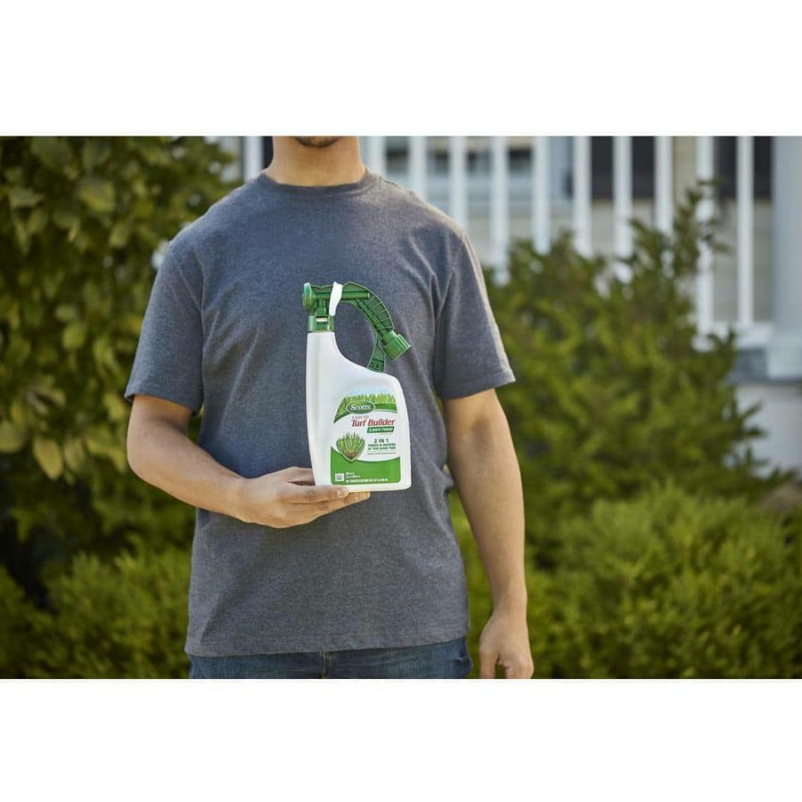 Lawn Care * | Scotts Turf Builder 32 Oz. 2,000 Sq. Ft. Liquid Lawn Fertilizer