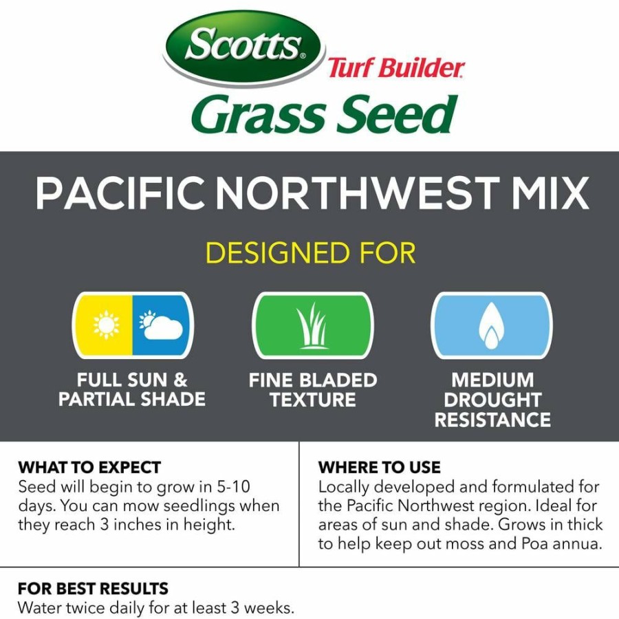 Lawn Care * | Scotts Turf Builder 7 Lbs. Pacific Northwest Mix Grass Seed