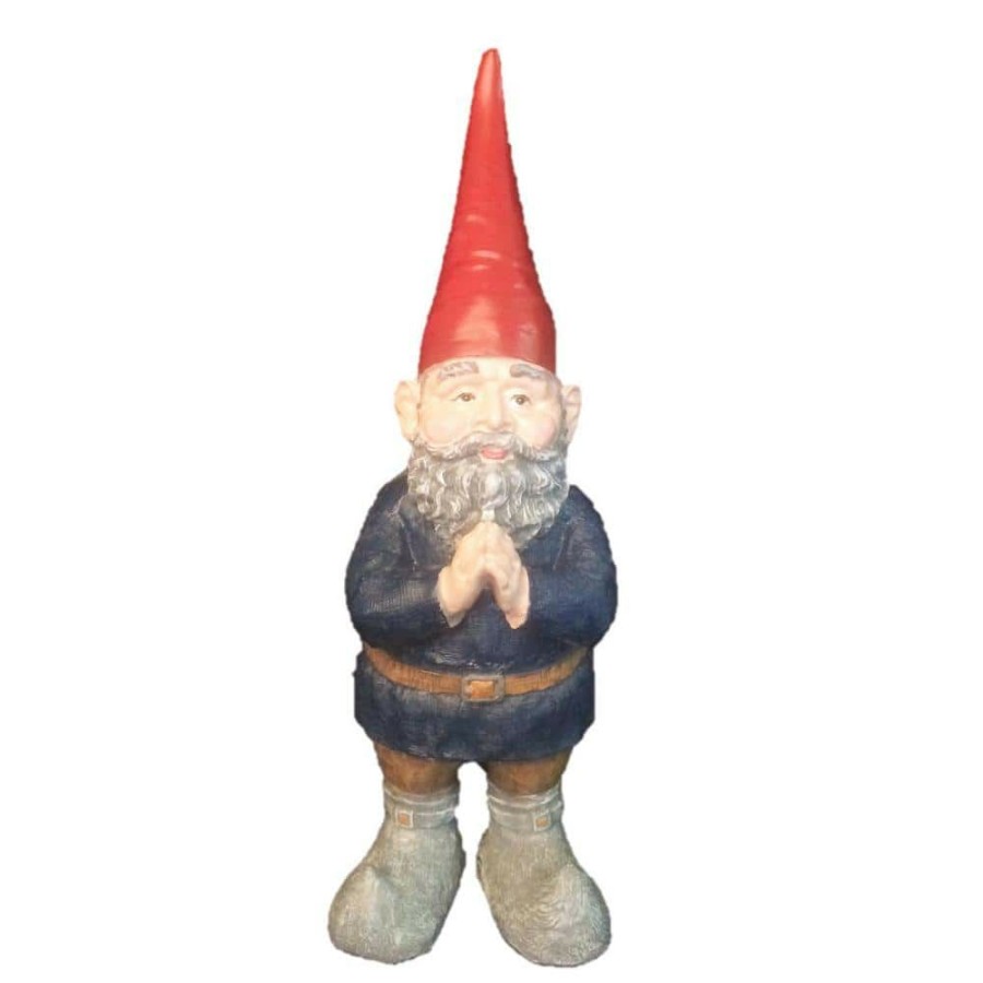 Outdoor Decor * | Homestyles 14 In. H Mordecai The Garden Gnome Praying Hands Figurine Statue