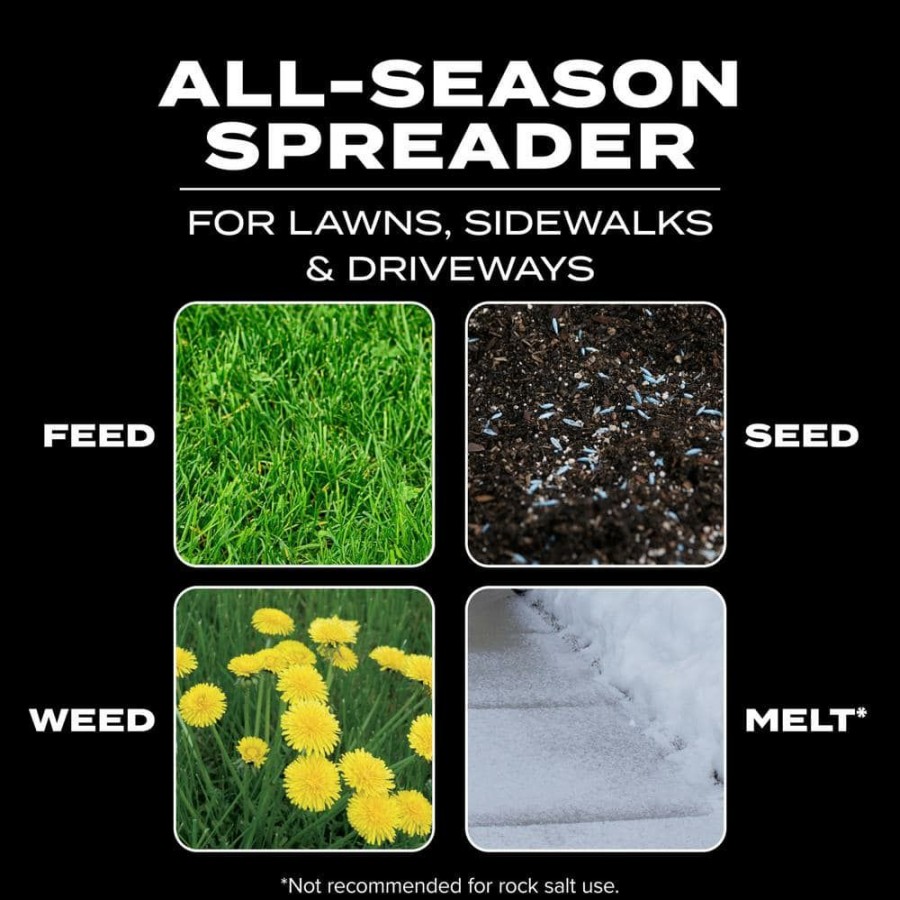 Lawn Care * | Scotts Turf Builder Edgeguard Mini, 5,000 Sq. Ft. Broadcast Spreader For Seed, Fertilizer, And Ice Melt