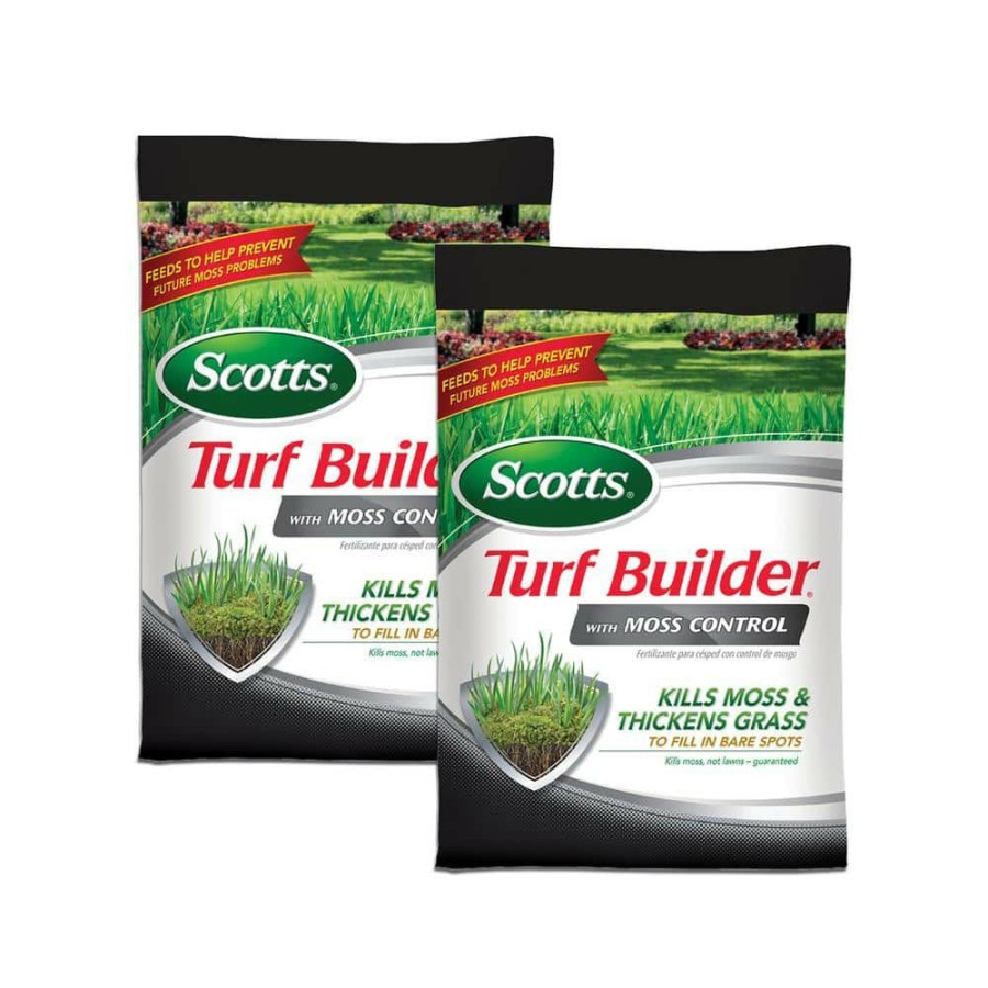 Lawn Care * | Scotts Turf Builder 50 Lbs. 10,000 Sq. Ft. Moss Killer With Lawn Fertilizer (2-Pack)