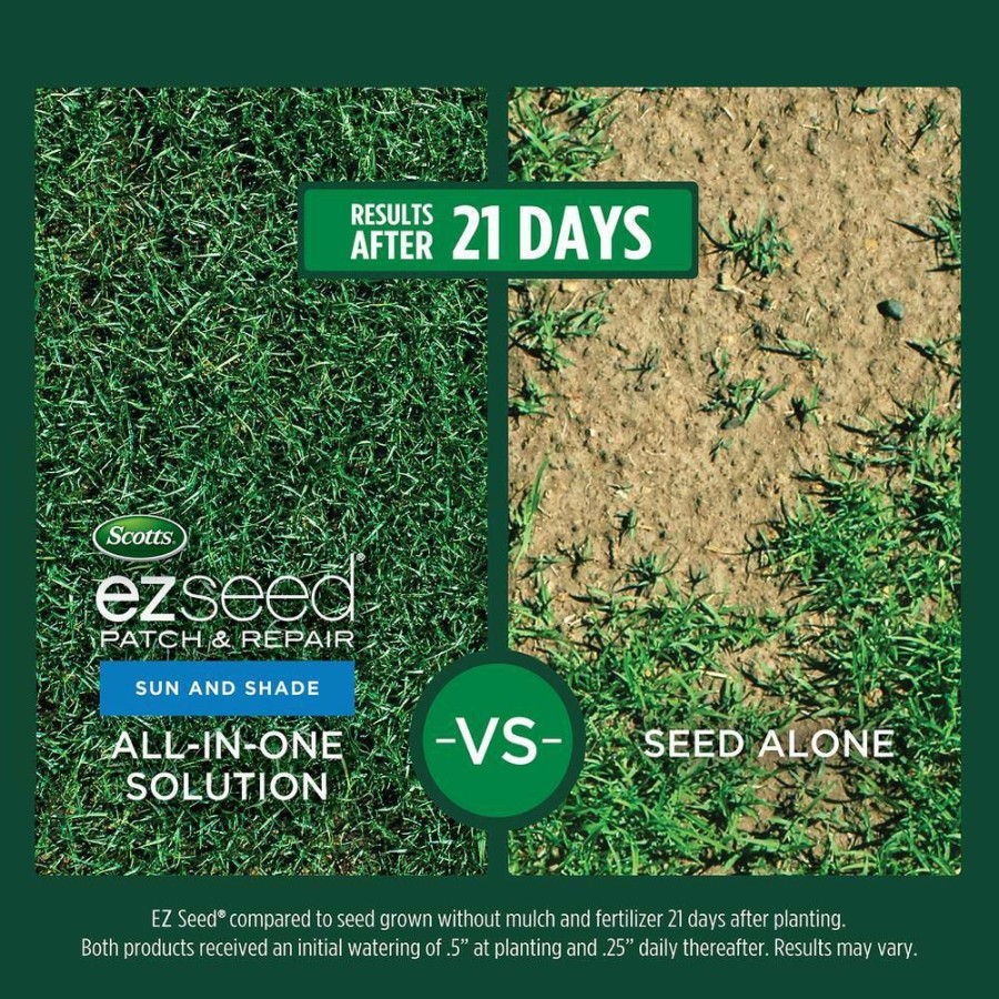 Lawn Care * | Scotts Turf Builder Thick'R Lawn 40 Lbs. Sun And Shade Grass Seed And Ez Seed 10 Lbs. Sun And Shade Bundle