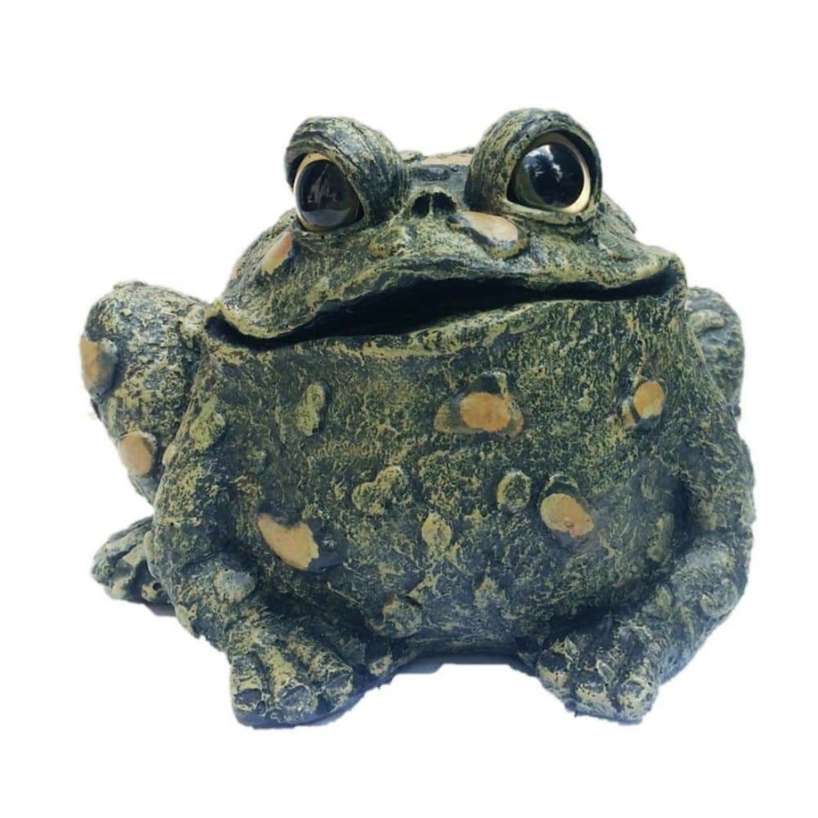 Outdoor Decor * | Homestyles Toad Hollow 7 In. H Large Classic Toad Whimsical Home And Garden Statue