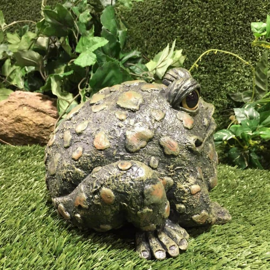 Outdoor Decor * | Homestyles Toad Hollow 7 In. H Large Classic Toad Whimsical Home And Garden Statue