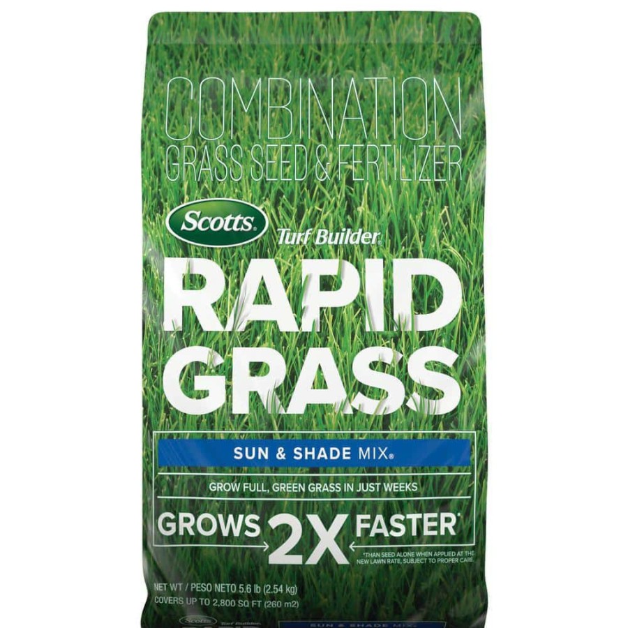 Lawn Care * | Scotts Turf Builder Rapid Grass 16 Lbs. Sun And Shade Grass Seed