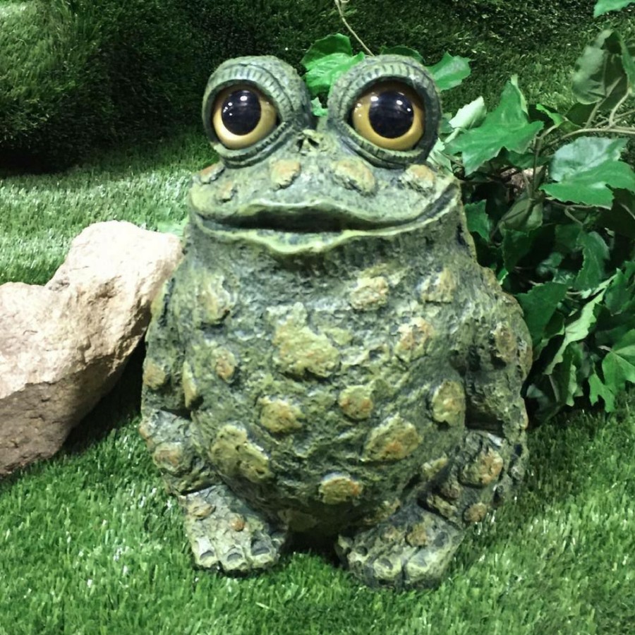 Outdoor Decor * | Homestyles 12.5 In. H Toad Hollow Mlxl Tall Toad Whimsical Home And Garden Statue