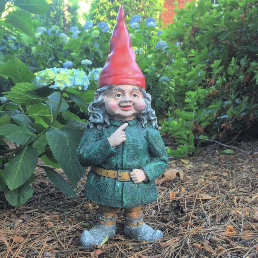 Outdoor Decor * | Homestyles 14.5 In. H Zelda The Female Garden Gnome Figurine Statue