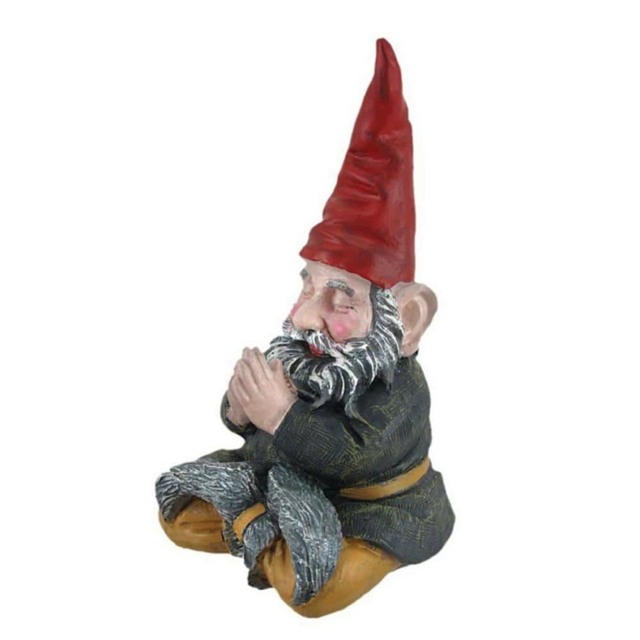 Outdoor Decor * | Homestyles 11 In. H Meditating Zen "Mordecai" The Yoga Garden Gnome Figurine Statue