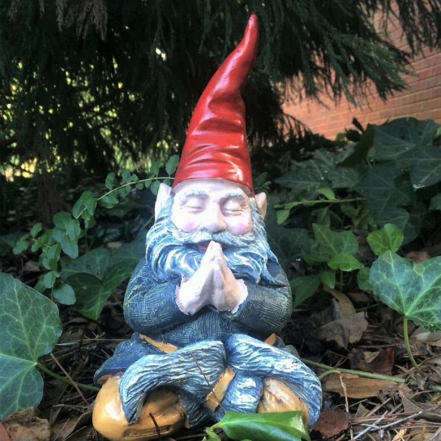 Outdoor Decor * | Homestyles 11 In. H Meditating Zen "Mordecai" The Yoga Garden Gnome Figurine Statue