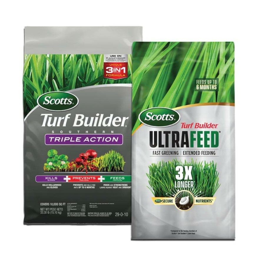 Lawn Care * | Scotts Turf Builder Ultrafeed And Turf Builder Southern Triple Action Fertilizer Bundle