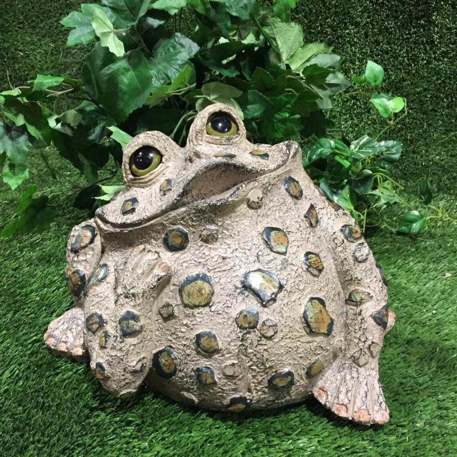 Outdoor Decor * | Homestyles 14 In. W Toad Hollow X-Large Toad Dreamer Whimsical Home And Garden Statue