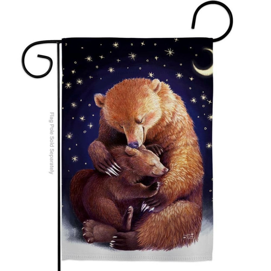 Outdoor Decor * | Angeleno Heritage Made And Designed Los Angeles California 13 In. X 18.5 In. Mama Bear Love Animals Double-Sided Garden Flag Animals Decorative Vertical Flags