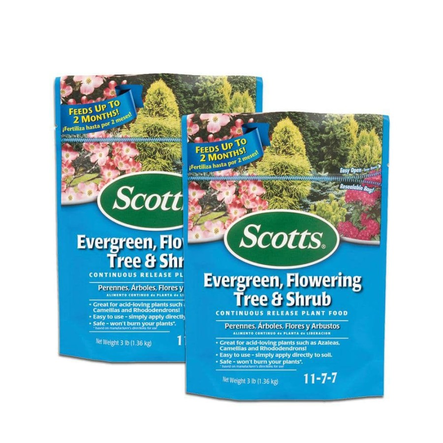 Plant Care * | Scotts 3 Lbs. Evergreen Flowering Tree And Shrub Continuous Release Plant Food (2-Pack)