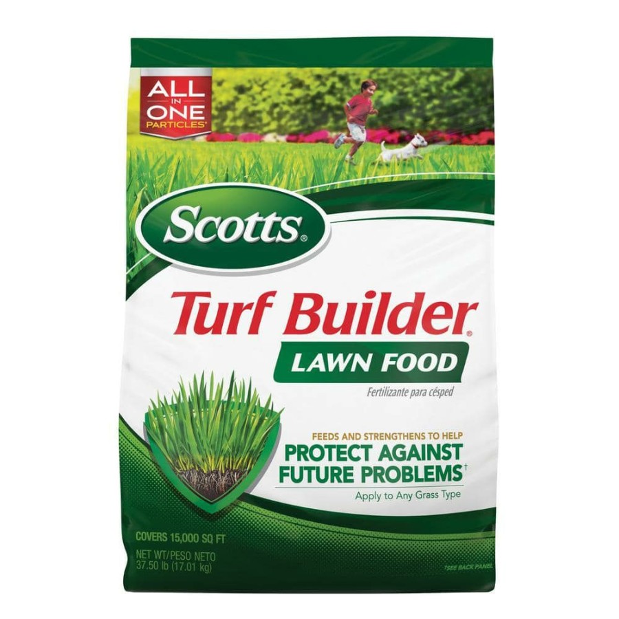 Lawn Care * | Scotts Turf Builder 37.5 Lbs. 15,000 Sq. Ft. Lawn Fertilizer For All Grass Types