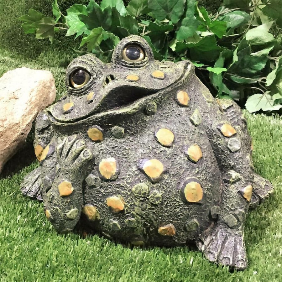 Outdoor Decor * | Homestyles 14 In. W. Toad Hollow X-Large Toad Dreamer Whimsical Home And Garden Statue