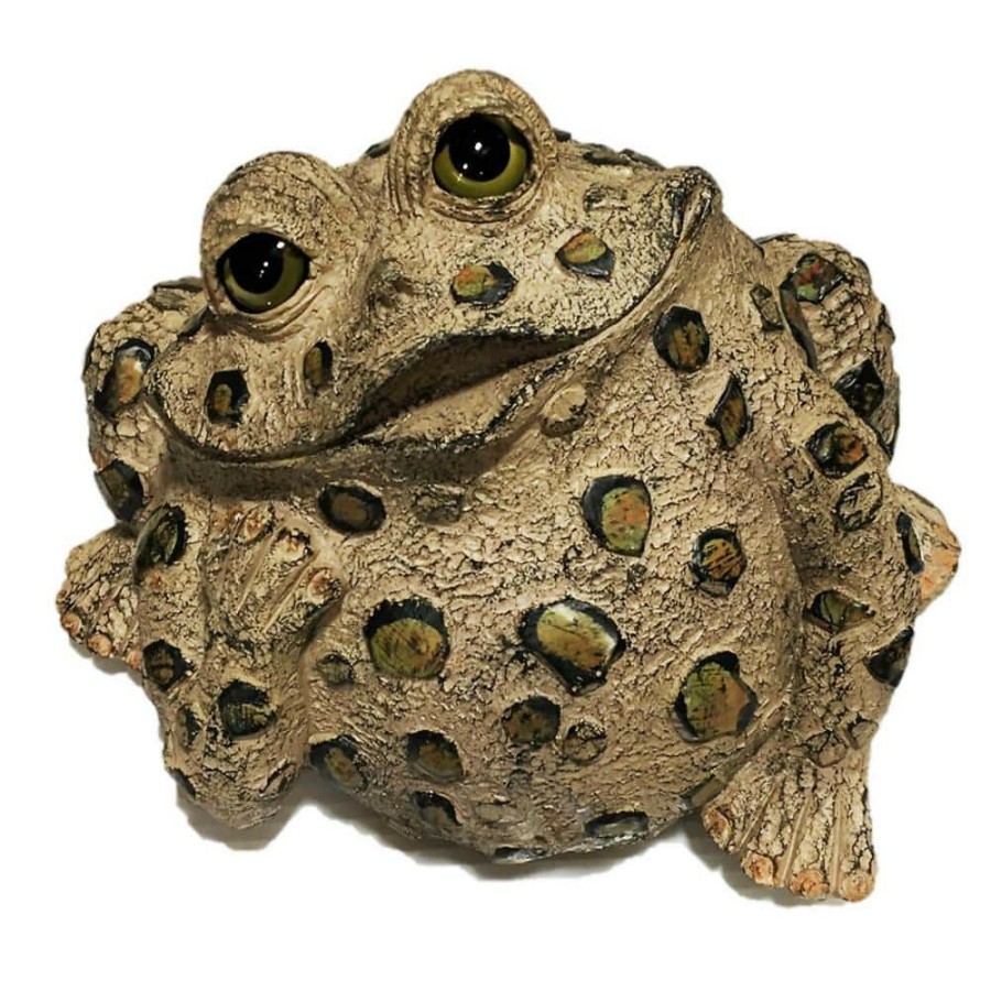 Outdoor Decor * | Homestyles Toad Hollow 10 In. W Large Toad Dreamer Whimsical Home And Garden Statue