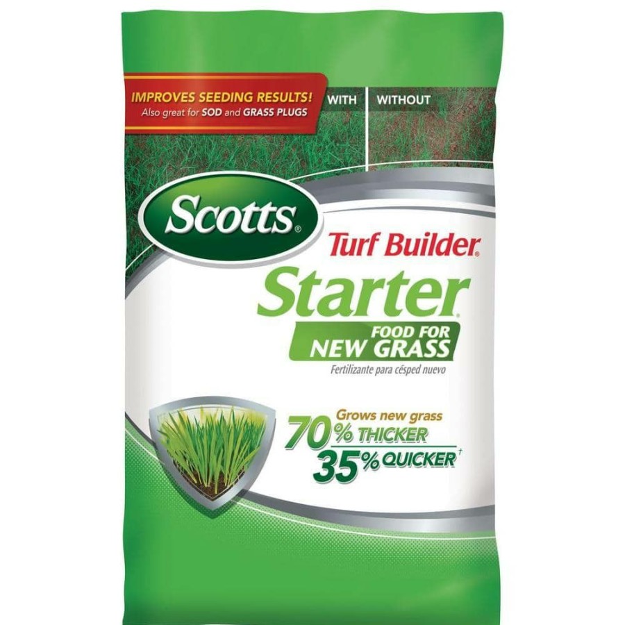 Lawn Care * | Scotts Turf Builder 15 Lb. 5,000 Sq. Ft. Starter Lawn Food Fertilizer For New Grass