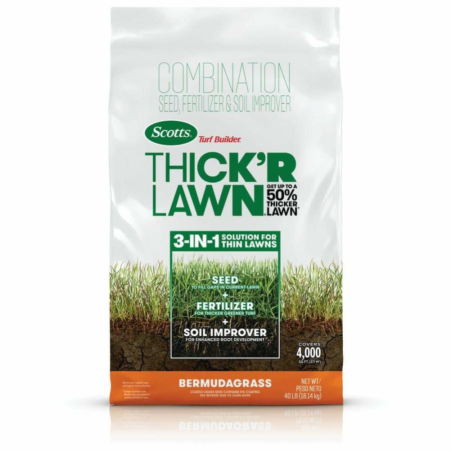 Lawn Care * | Scotts 40 Lbs. Turf Builder Thick'R Lawn Bermudagrass