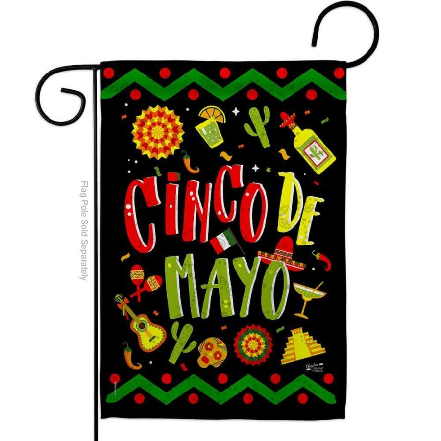 Outdoor Decor * | Angeleno Heritage Made And Designed Los Angeles California 13 In. X 18.5 In. Ready To Cinco De Mayo Summer Double-Sided Garden Flag Summer Decorative Vertical Flags