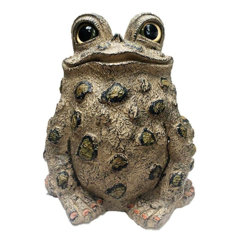 Outdoor Decor * | Homestyles 17 In. H. Toad Hollow Jumbo Large Tall Toad Whimsical Home And Garden Statue