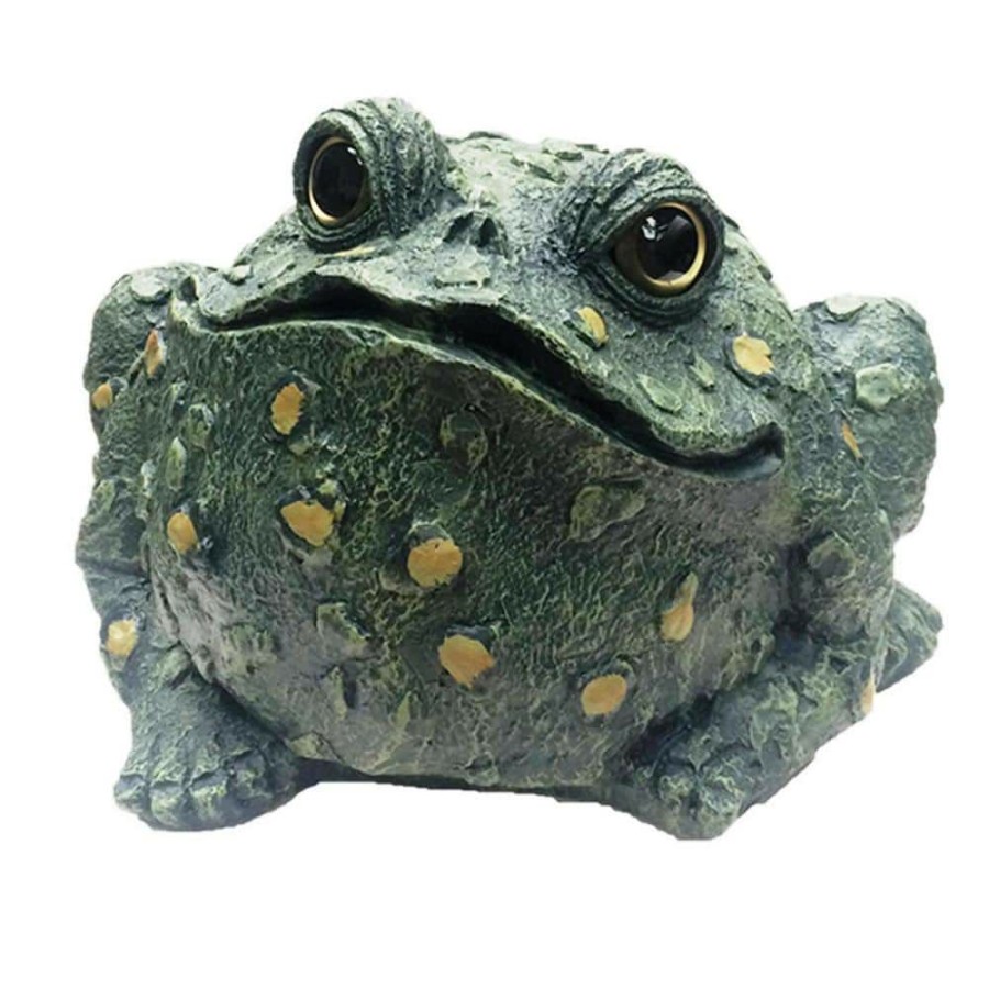 Outdoor Decor * | Homestyles Toad Hollow 15 In. H Super Jumbo Classic Toad Whimsical Home And Garden Statue