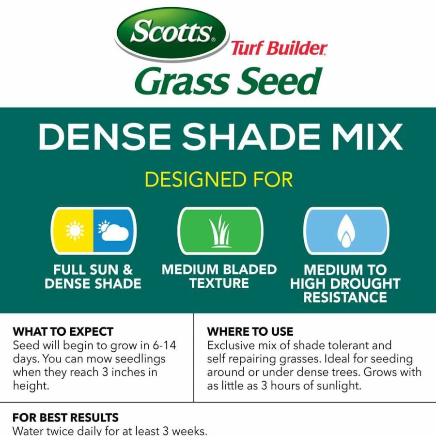 Lawn Care * | Scotts 7 Lbs. Turf Builder Dense Shade Mix Grass Seed