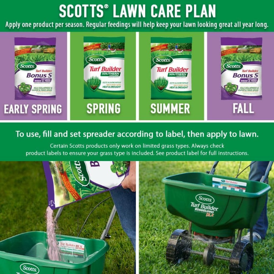 Lawn Care * | Scotts Turf Builder Fertilizer Bundle For Large Yards (Southern) With 2 Bonus S Southern Weed & Feed2 & 2 Southern Lawn Food