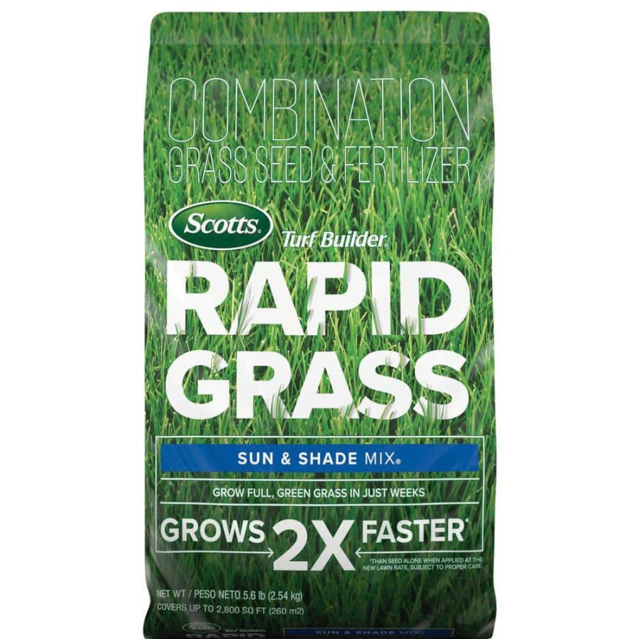 Lawn Care * | Scotts Turf Builder Rapid Grass 5.6 Lb. Sun And Shade Grass Seed